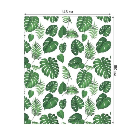 Tables on the table "Fern rain", rectangular, Saten, size 145x180 cm-1