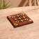 Game table "Cross-cuts" 12.5x12.5x1 cm, tree shisham