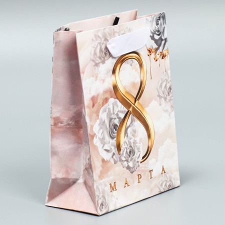 Gift Laminated Vertical Package, Packaging, “Since March 8!”, S 12 x 15 x 5.5 cm-1