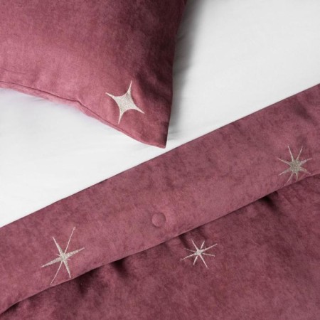 Cover with pillowcases "Belli", size 160x220 cm, pink color-3