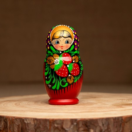 Nesting doll "handkerchief", 5 doll, 10-13 cm, manual painting-6