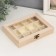 Casket der. under the painting "rectangular with a glass insert" 12 departments 3.5x19x15 cm