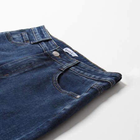Jeans insulated female, blue color, size 27 (42/44)-2
