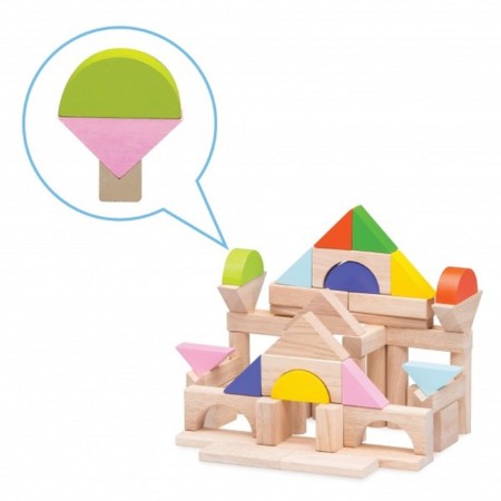 Game set of Wonderworld wooden cubes, 50 pcs-3