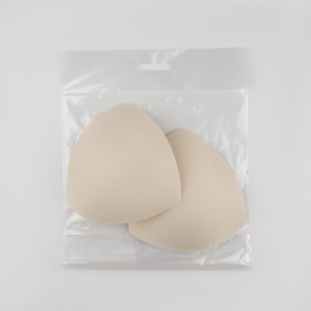 Cups for the bra “triangle”, euro 70-75, pair, beige color-4