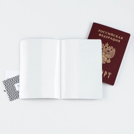 Cover for the passport "Live to the full", PVC, full -color seal-3