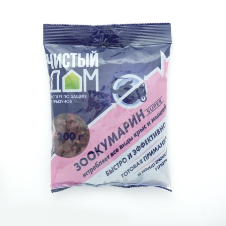Granules from rats and mice clean house "Zookumarin Super", 200 g
