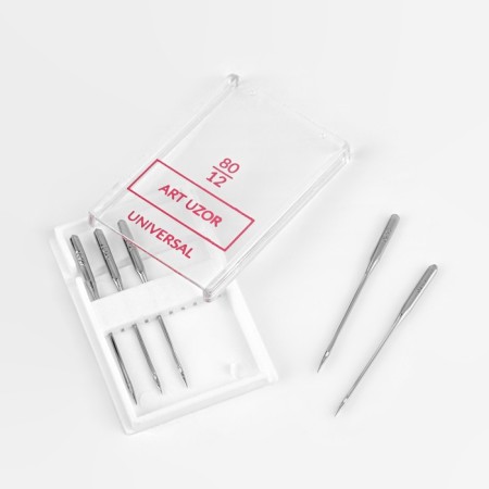 Needles for household sewing machines, universal, No. 80/12, 5 pcs-1
