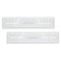 Frames for the license plate Pro, silicone with metal. Osnovaya, 2 pcs., Fended, white Adfc036