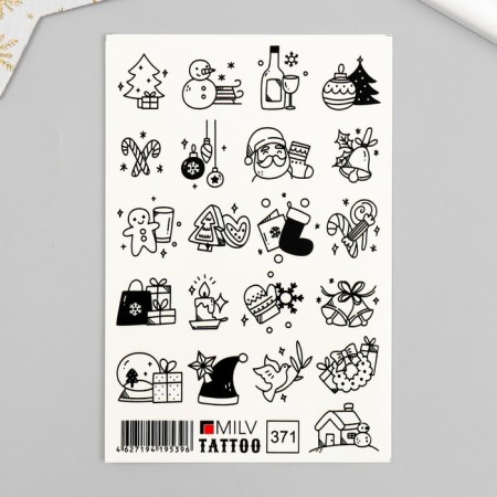 Tattoo on the body "drawings" 10x15 cm