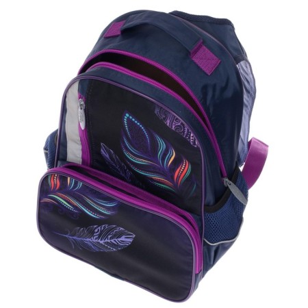 School backpack, 37 x 26 x 13 cm, ergonomic back, calligrata orth "Peryshok"-13