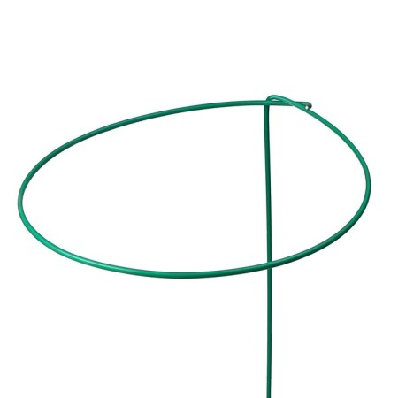 Builder for flowers, d = 30 cm, h = 70 cm, leg d = 0.3 cm, metal, green, greengo-4
