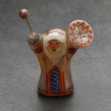 Сувенир " Эскимос-шаман", селенит-2