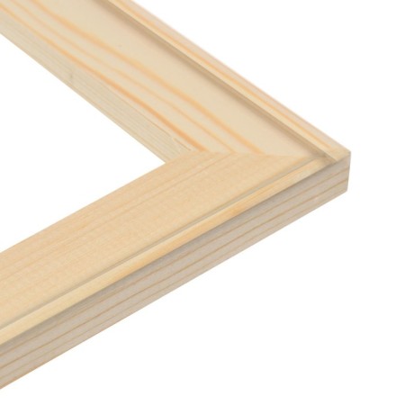 Piece for canvas Calligrata, 1.8 x 80 x 100 cm, frame width 36 mm, pine-2