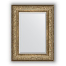Mirror with fatset in the baguette frame - Antique bronze Vignette 109 mm, 60 x 80 cm, evoForm