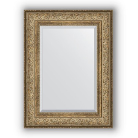 Mirror with fatset in the baguette frame - Antique bronze Vignette 109 mm, 60 x 80 cm, evoForm