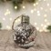 Ball plastic light D-8 cm "time" miracles "the edge of the snow twigs, transparent