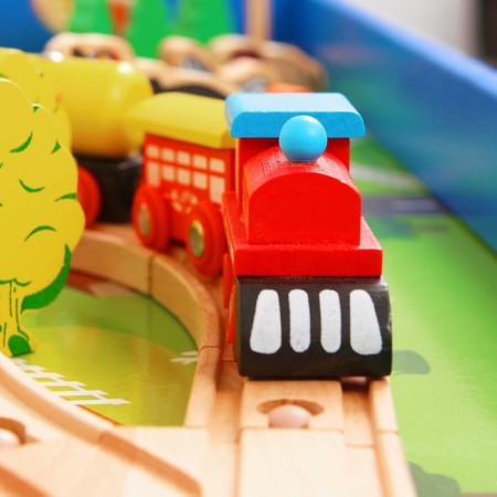 Railway, 108 elements, table in the kit-5