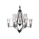 Suspended chandelier Ambrella TR3238/6+3 BK, E14, 9x40W D730x720 mm, black