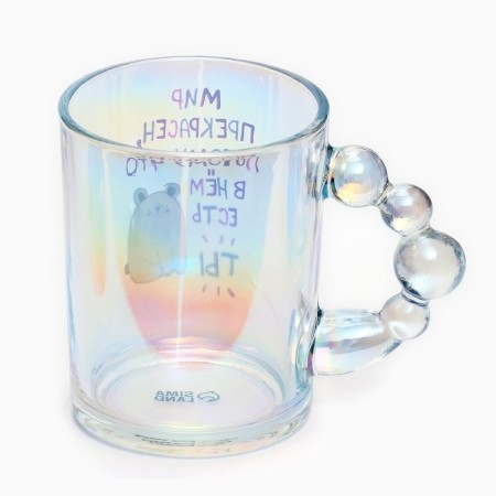 Glass mug "World is beautiful", 350 ml-2