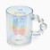 Glass mug "World is beautiful", 350 ml