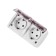 TDM Seliger socket, 16 A, IP54, double, with salary, open, with a lid, white