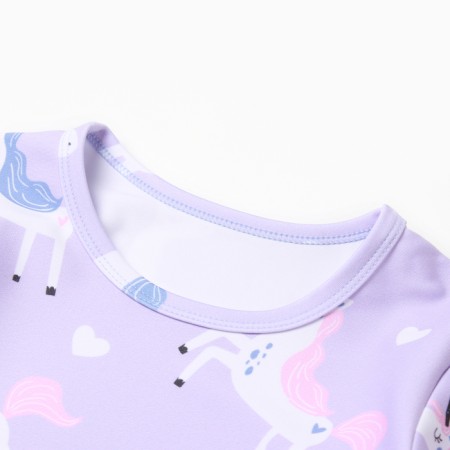 Baby swimsuit KAFTAN "Unicorns", height 98-104 cm, lilac-6
