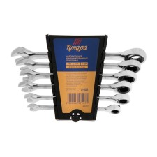 A set of keys of combined rattles tundra, CRV, 72 teeth, 8 - 17 mm, 6 pcs.
