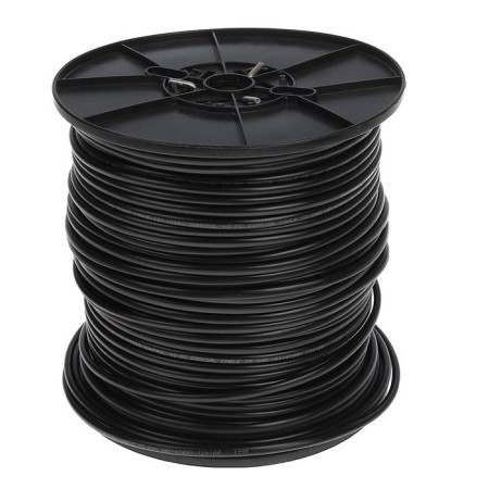 CCTV Cable Proconnect KVK-P-2, 2x0.75mm², CCA, 200 m, black, external, 01-4109 189-1