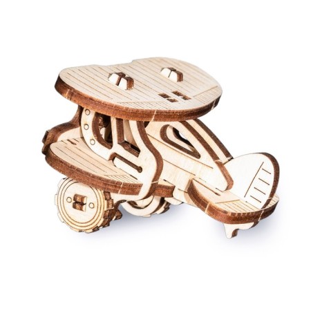 Wooden designer - keychain "Evik: plane"-4