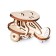 Wooden designer - keychain "Evik: plane"