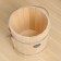 Bucket of linden, 10l, stainless hoop, handle-Vervka, "Dobroparov"