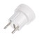TDM adapter, 6 A, 250 V, without grounding, white, SQ1806-0023