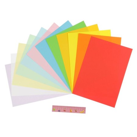 Tsilateral-colored paper A4, 12 sheets, 12 colors "Kalyaka-Malyak"-1