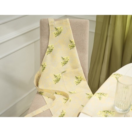 Female apron Waldsteinia, size 60x80 cm, beige color-2