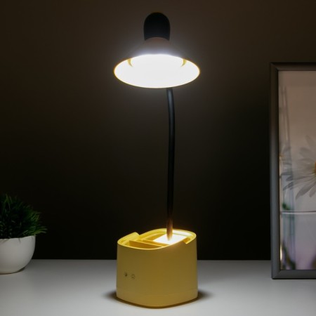 Sensory table lamp 16848/1yl LED 2W USB AKB yellow 9.5x9.5x38 cm Risalux-2