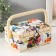 Casket for needlework "Birds in the Pink Garden" 18x12x9.5 cm