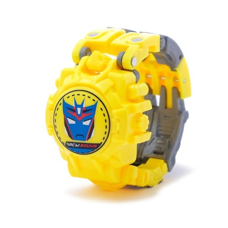The “Clock” robot is transformed, with time indication, yellow color-4