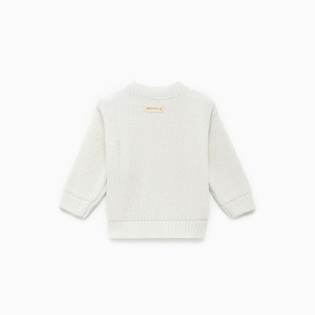 Jumper knitted crumb I, height 86-92 cm, milk color-3