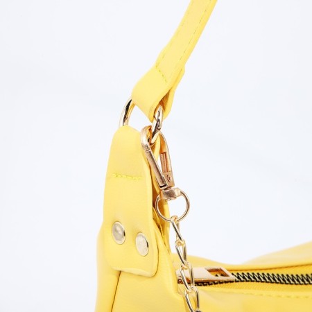 Baget bag with lightning, yellow color-4