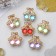 Hair crab "Arfe" cherries, 2.3 cm, gold mix