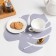 Decorative napkin "Tropics" gray, 36.5 x 30 cm, 100% p/e, felt