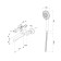 MILARDO TRISB02M02 bathtub mixer, two -talent, spout 173 mm, chrome 504941