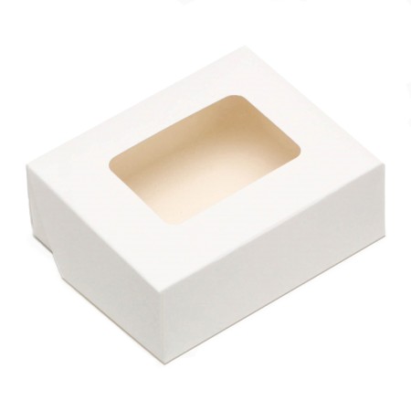Container for removal, with a window, white, 10 x 8 x 3.5 cm, set 10 pcs.-1