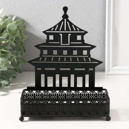 Standing interior metal "Palace" Black 6.3x14.5x18.5 cm
