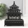 Standing interior metal "Palace" Black 6.3x14.5x18.5 cm