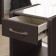 Narrow cabinet "Alero", 1 box, 410 × 430 × 530 mm, eco -leather, color bitter chocolate