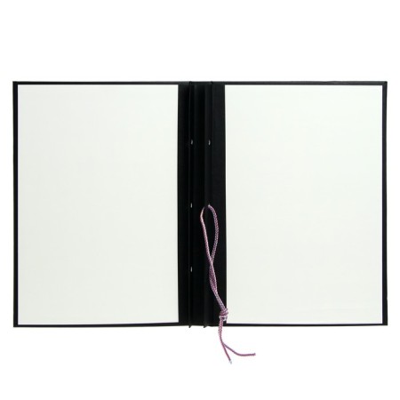 A4 course folder "Course Project", boumvinyl, scallops/cassation, (without paper) black 10kp01-3