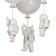 Bayerluxonavta Cosmus 3XE27 40W White D.45 cm Bayerlux