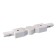 Connector Warden hinge for the Technical tra001cs-11W, 19x2x3.5 cm, white color.